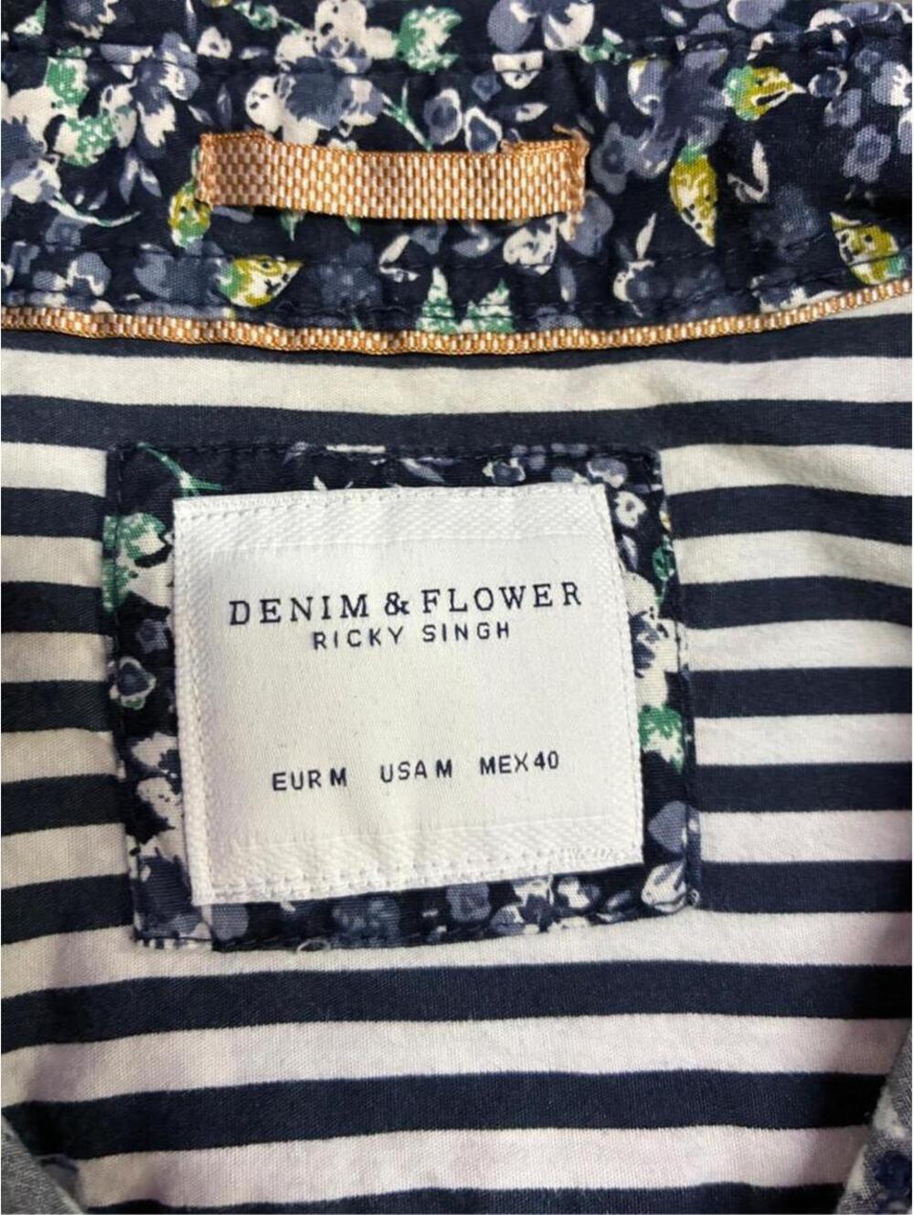 Denim And Flower Men's Blue and Multi Shirt - Picture 2 of 3